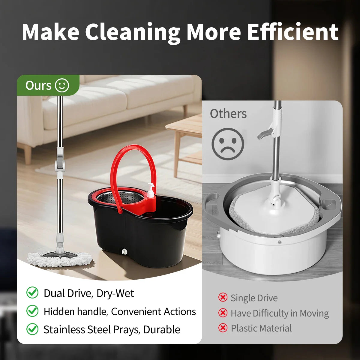 QuickSpin Mop Set