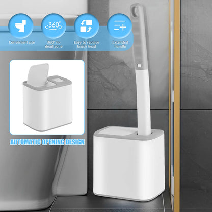 Toilet Brush Kit with Disposable Replacement Heads